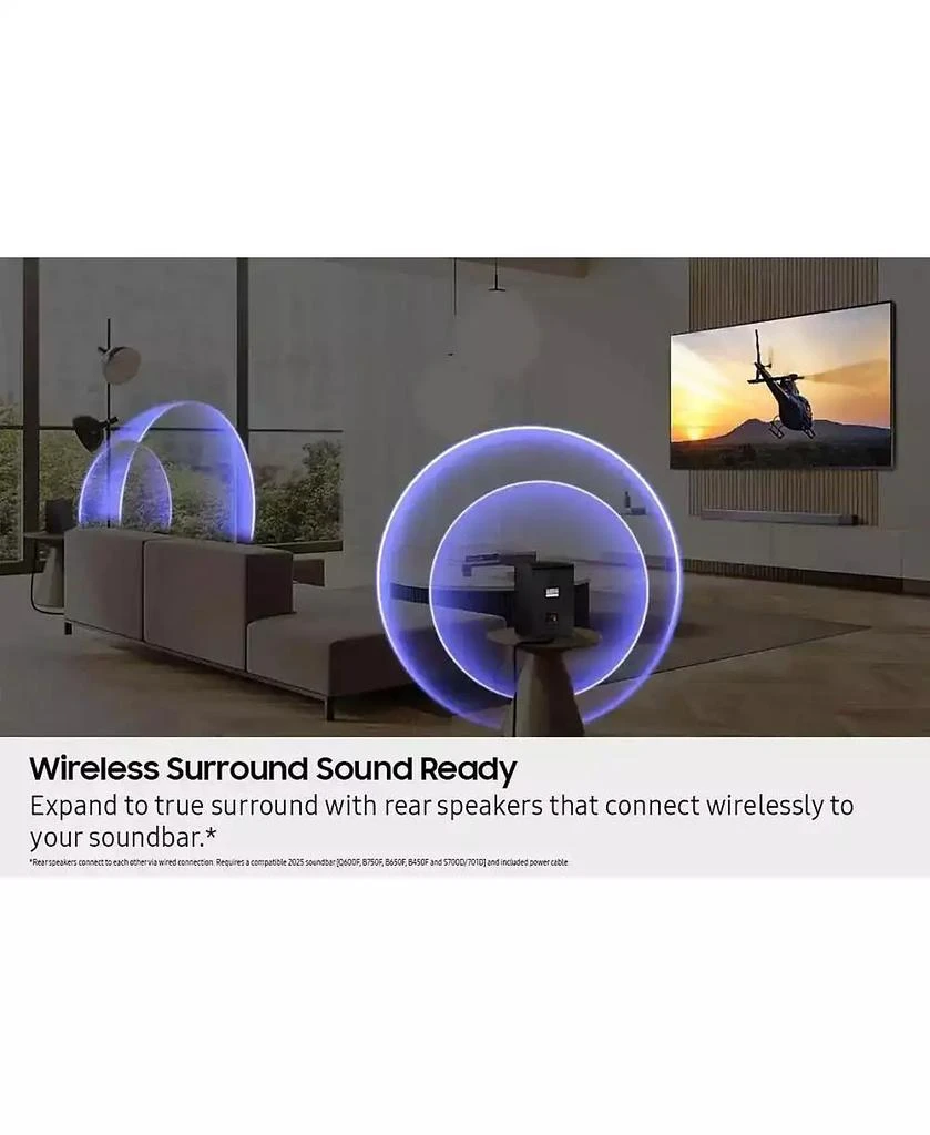 SAMSUNG Wireless Rear Speaker Kit - Black 3