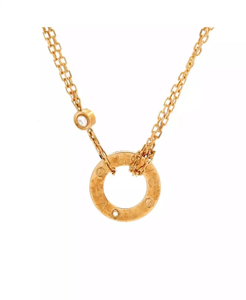 Cartier 2 Diamonds Love Pendant Necklace