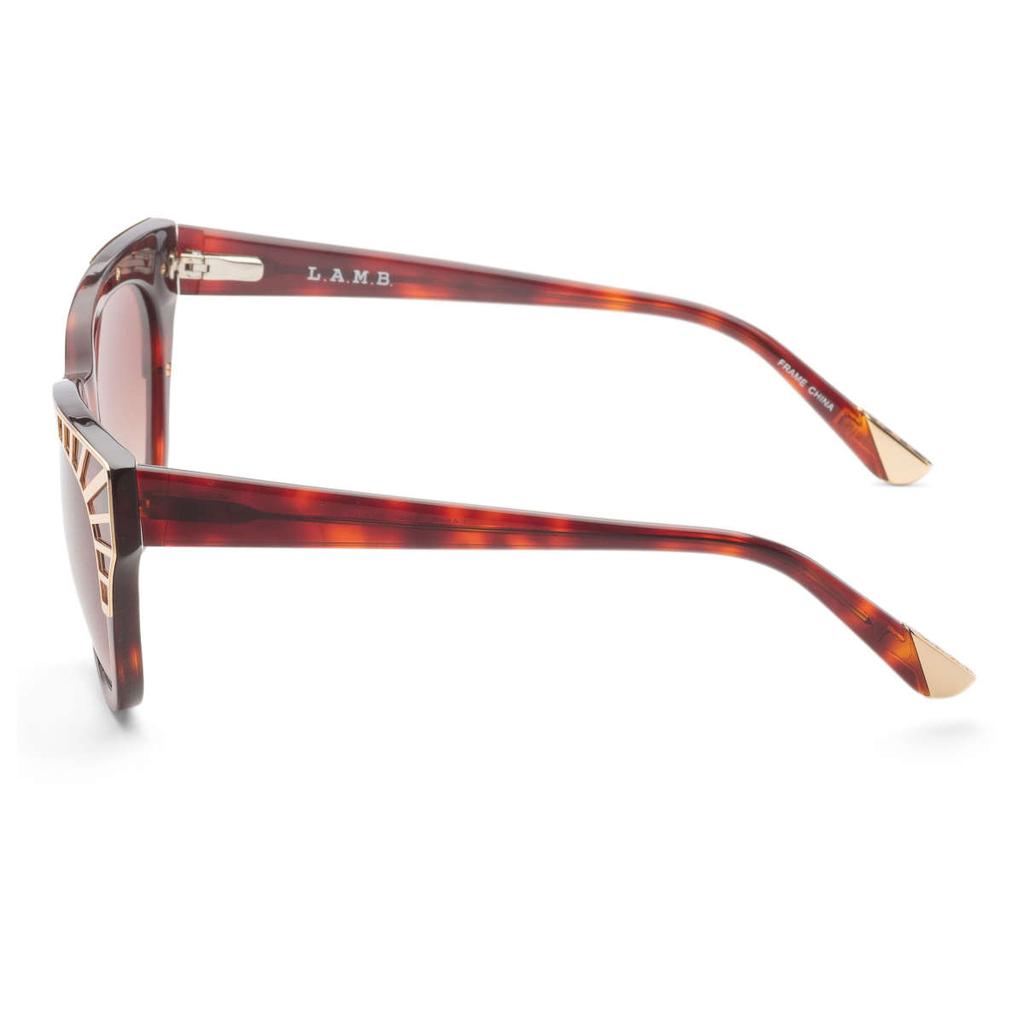 L.A.M.B. L.A.M.B. Women's Brown Cat-Eye Sunglasses
