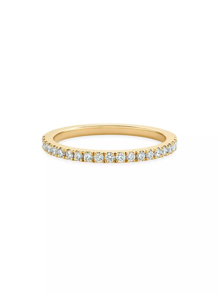 De Beers DB Classic 18K Yellow Gold & Natural Diamond Half Eternity Band/1.7MM 1