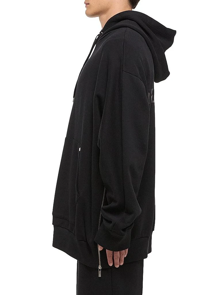 Helmut Lang Mega Logo Zip-Accented Oversized Hoodie 4