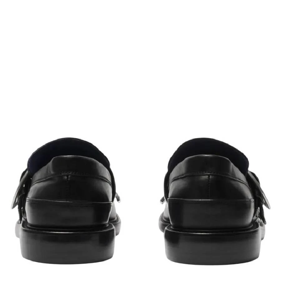 Burberry Cobble Fringe Detailing Leather Loafers 3