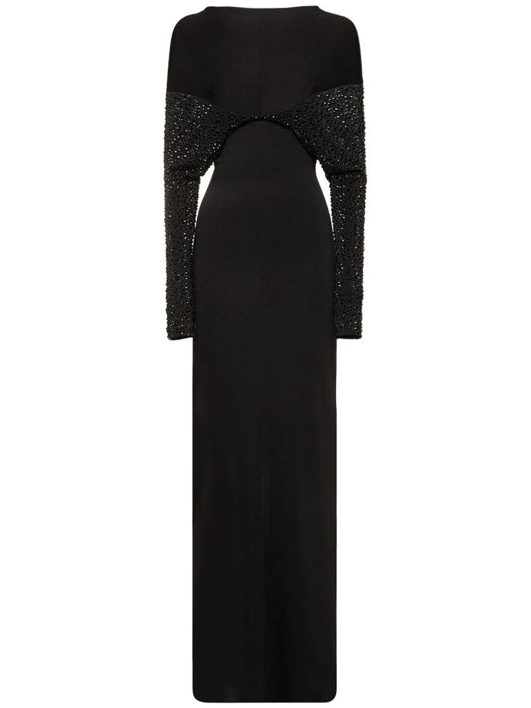 16ARLINGTON Impala Embellished Jersey Long Dress 1