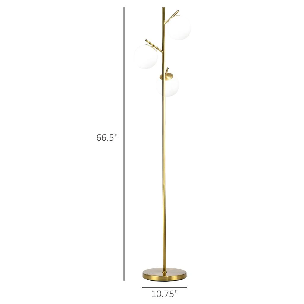 Streamdale Furniture Streamdale 3-Light Modern Floor Lamps for Living Room 5