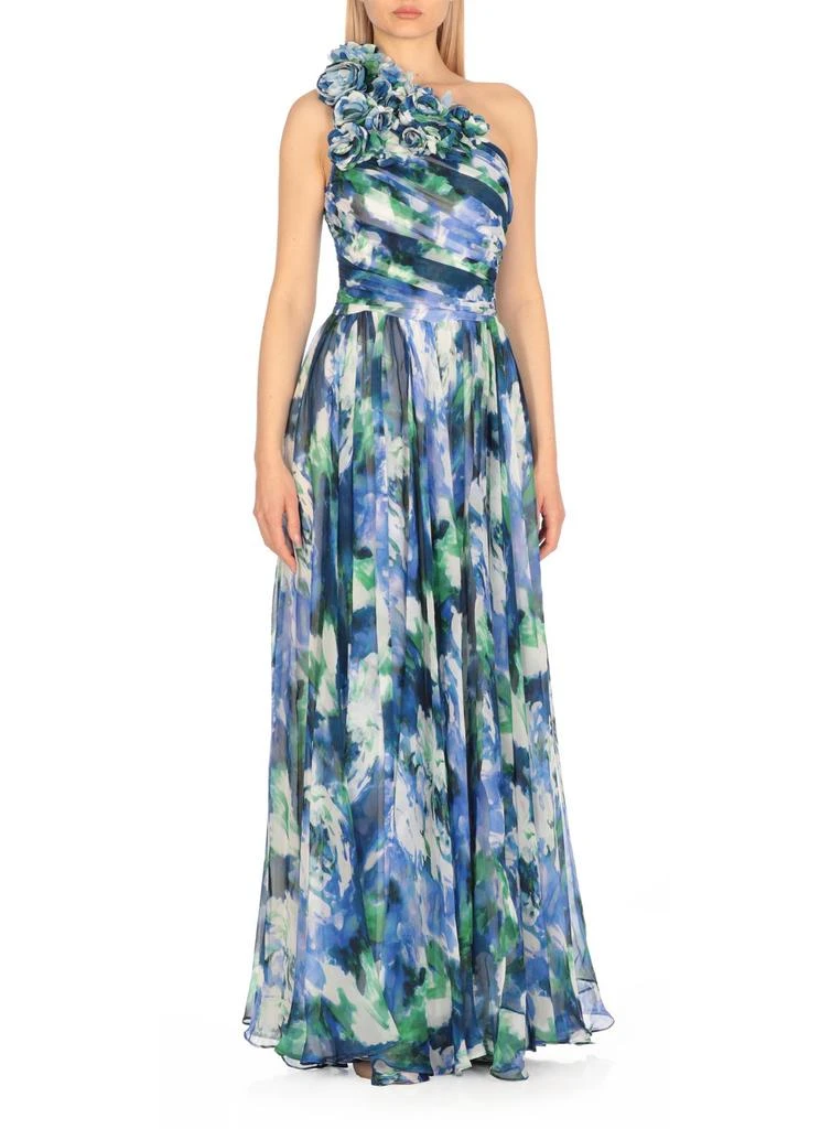 Costarellos Costarellos Floral One-Shoulder Maxi Dress 4