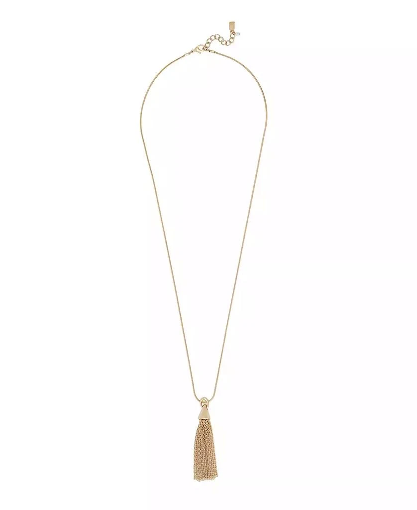 Robert Lee Morris Gold Fringe Tassel Pendant Necklace