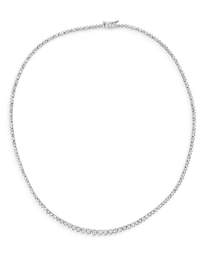Meira T 14K White Gold Diamond Tennis Necklace, 16"L