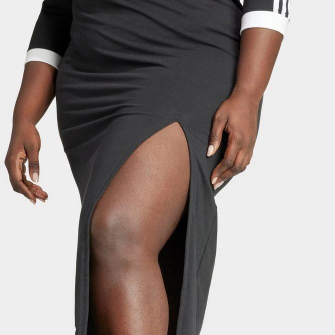 Adidas Women's adidas Adicolor 3-Stripes V-Neck Maxi Dress (Plus Size) 5