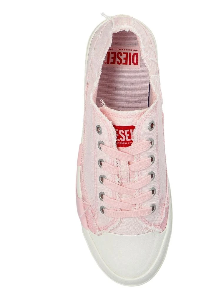 Diesel Diesel Frayed-Detailed Lace-Up Sneakers 4