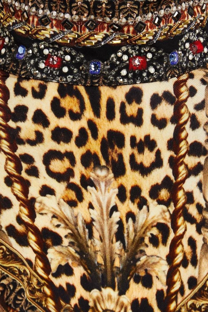 Camilla Crystal-embellished leopard-print stretch-jersey midi dress 4