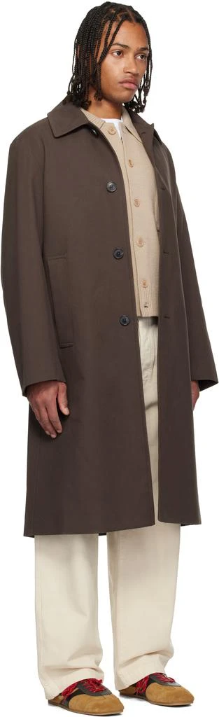 Dries Van Noten Brown Cotton Canvas Coat 2