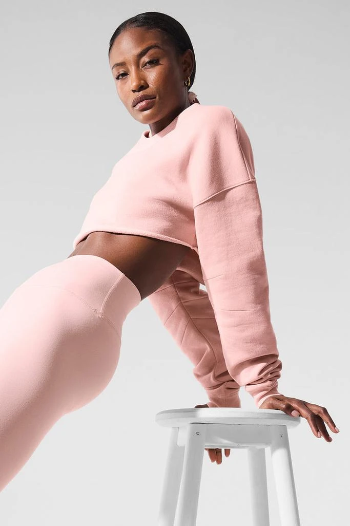 Alo Extreme Cropped Pullover - Pink Quartz 3