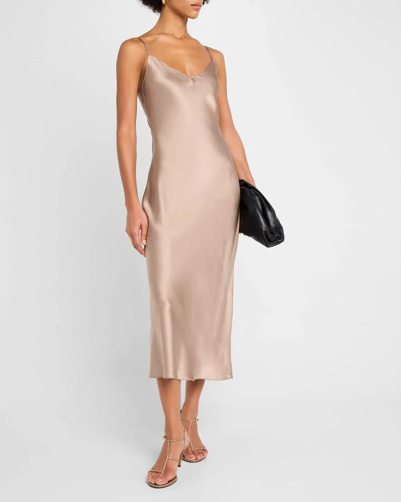 Sablyn Bias-Cut Silk Midi Dress 4