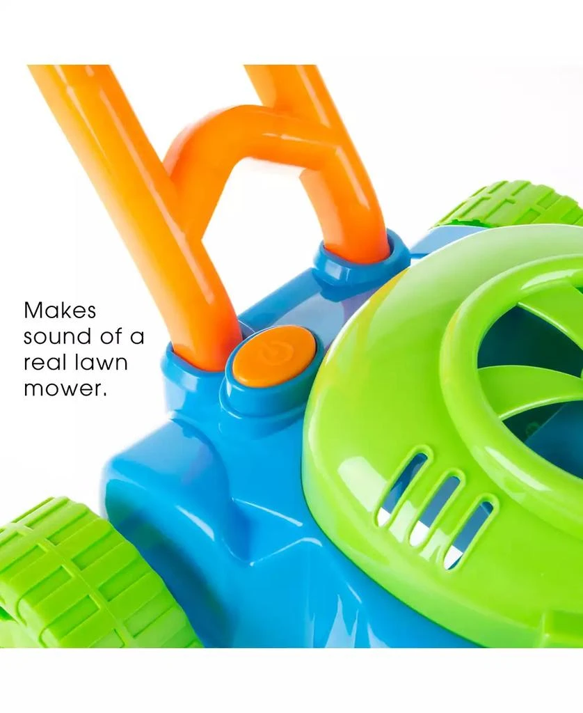 Trademark Global Hey Play Bubble Lawn Mower - Toy Push Lawn Mower Bubble Blower Machine, Walk Behind Outdoor Activity For Toddlers, Boys And Girls 4