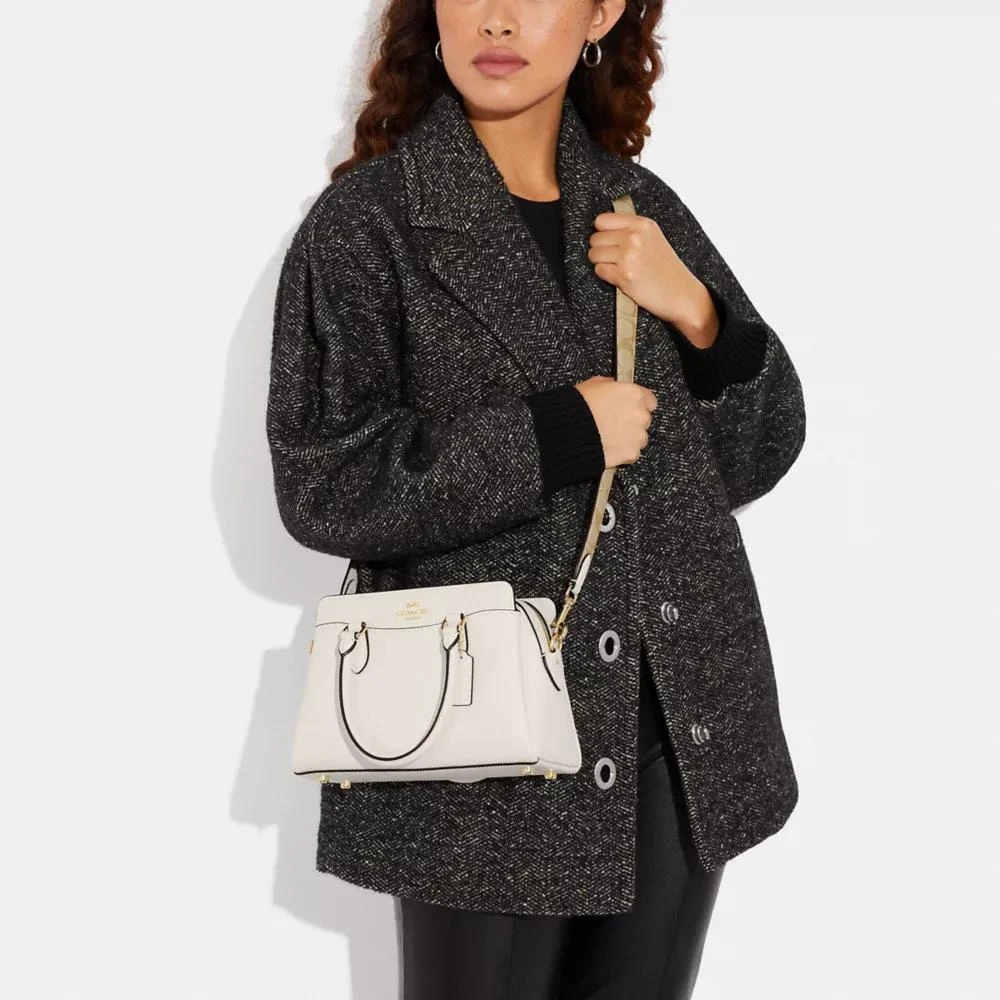 Coach Mini Darcie Carryall Bag With Signature Canvas Detail 2