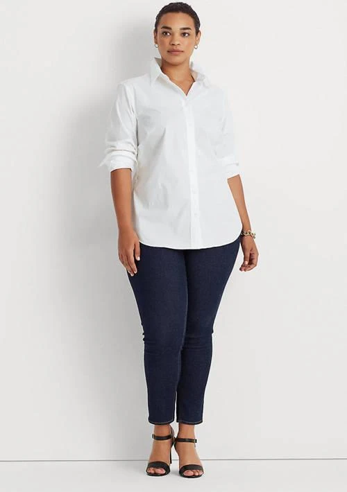 Ralph Lauren Ralph Lauren Plus Size Easy Care Cotton Shirt 4