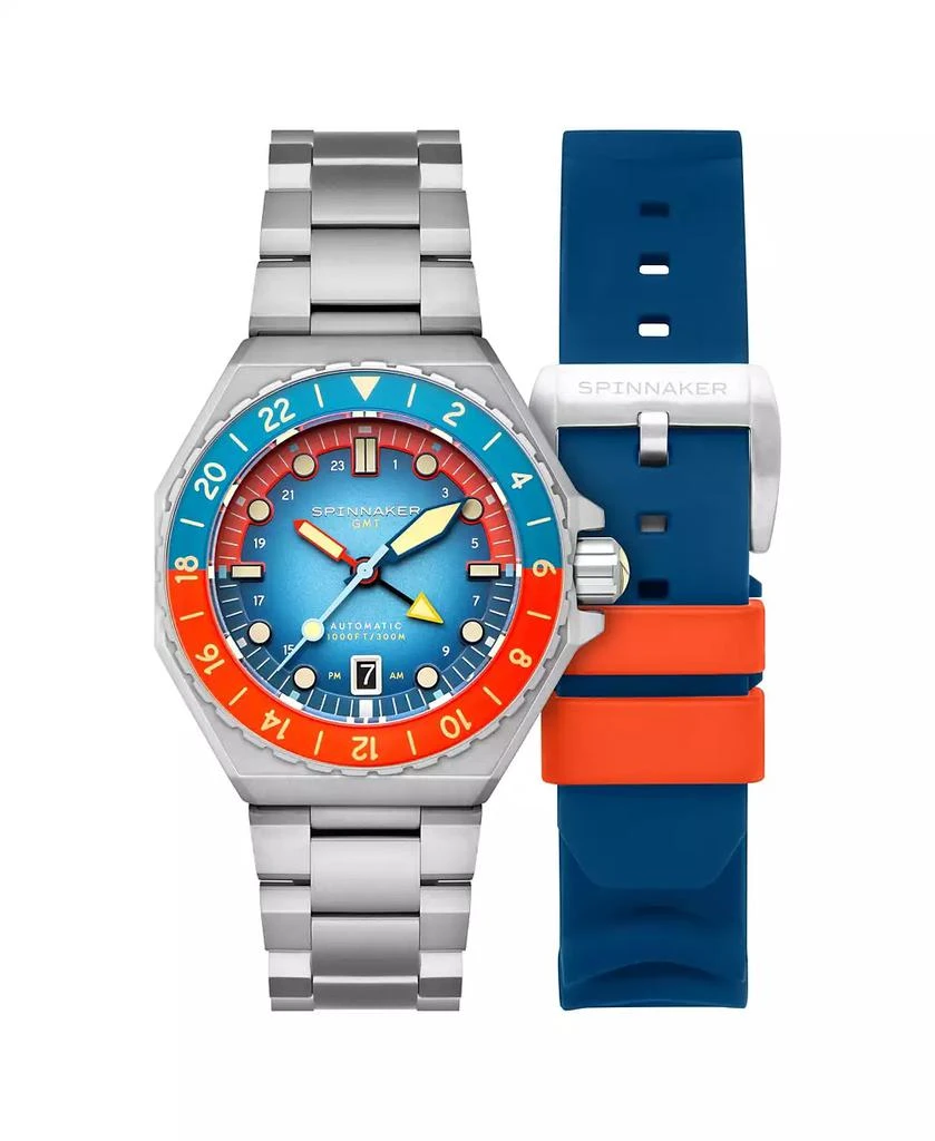 Spinnaker Men's Dumas GMT Automatic Solid Stainless Steel Bracelet Watch 1