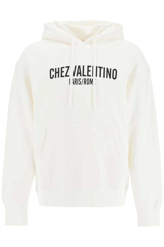 Valentino Valentino Chez Valentino-Printed Drawstring Hoodie from Cettire