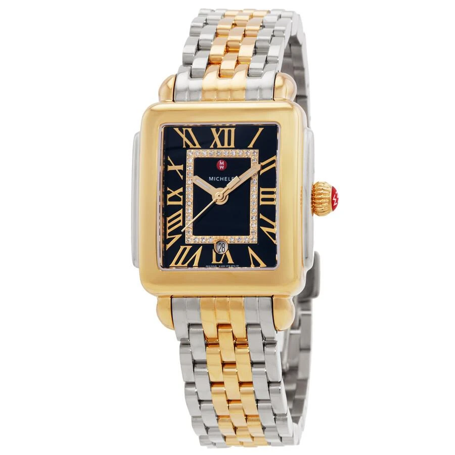 Michele Deco Madison Quartz Black Dial Ladies Watch MWW06G000045 1