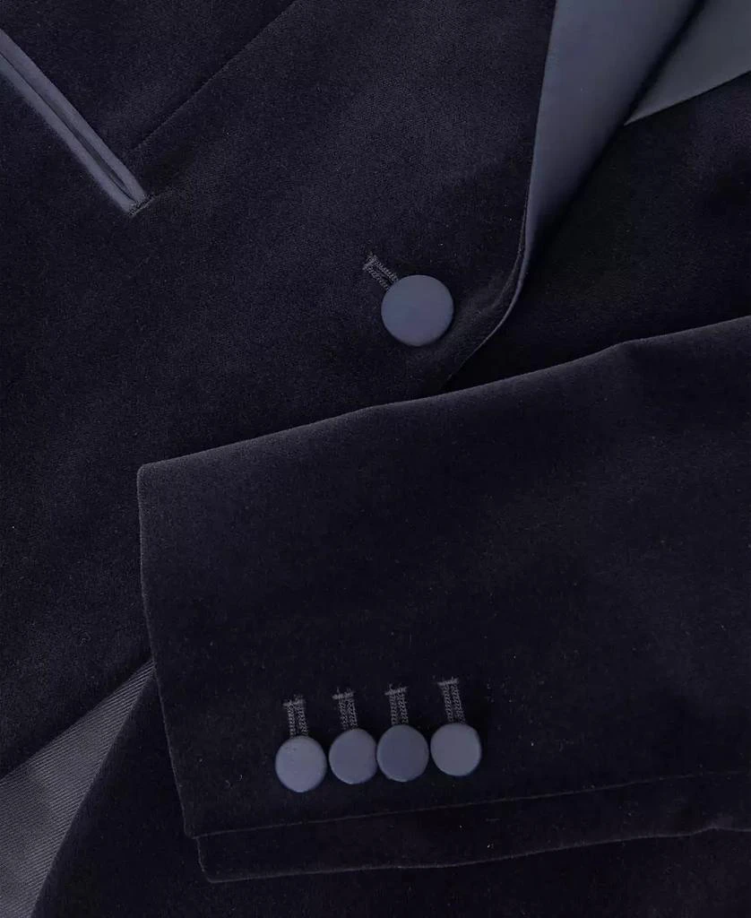 REISS Women's Verda Cotton Velvet Tuxedo Blazer 7