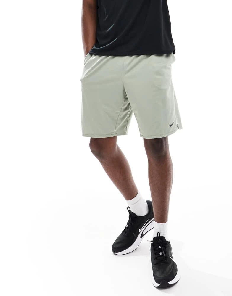 NIKE Nike Training Dri-Fit Totality knit 9 inch shorts in light green 5
