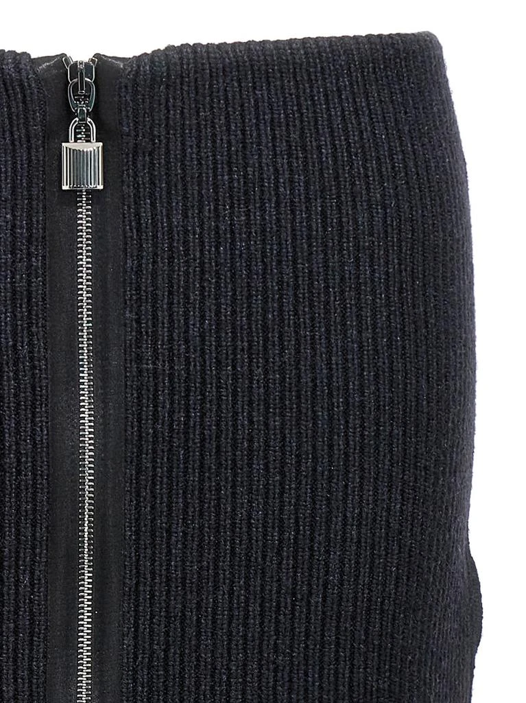 Tom Ford Tom Ford High-Waisted Ribbed Knit Midi Skirt 3