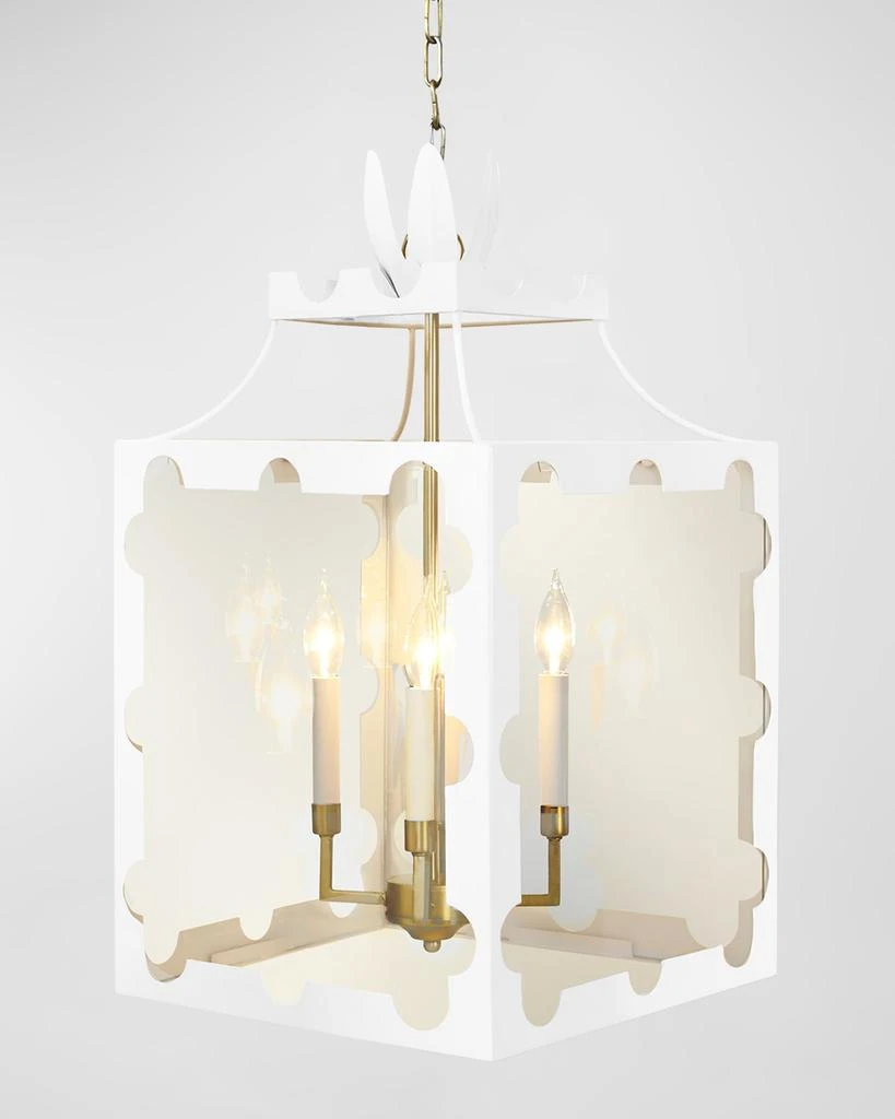Worlds Away Talula 28" 4-Light Chandelier 1