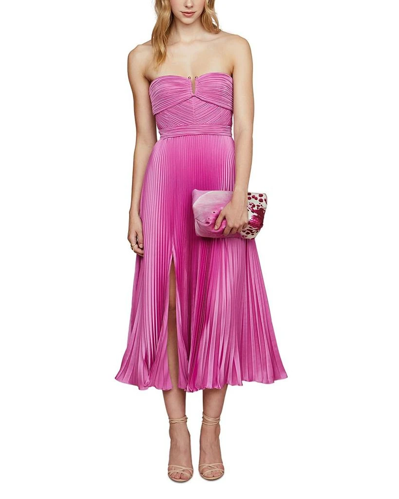 AMUR Harden Strapless Pleated Dress 5