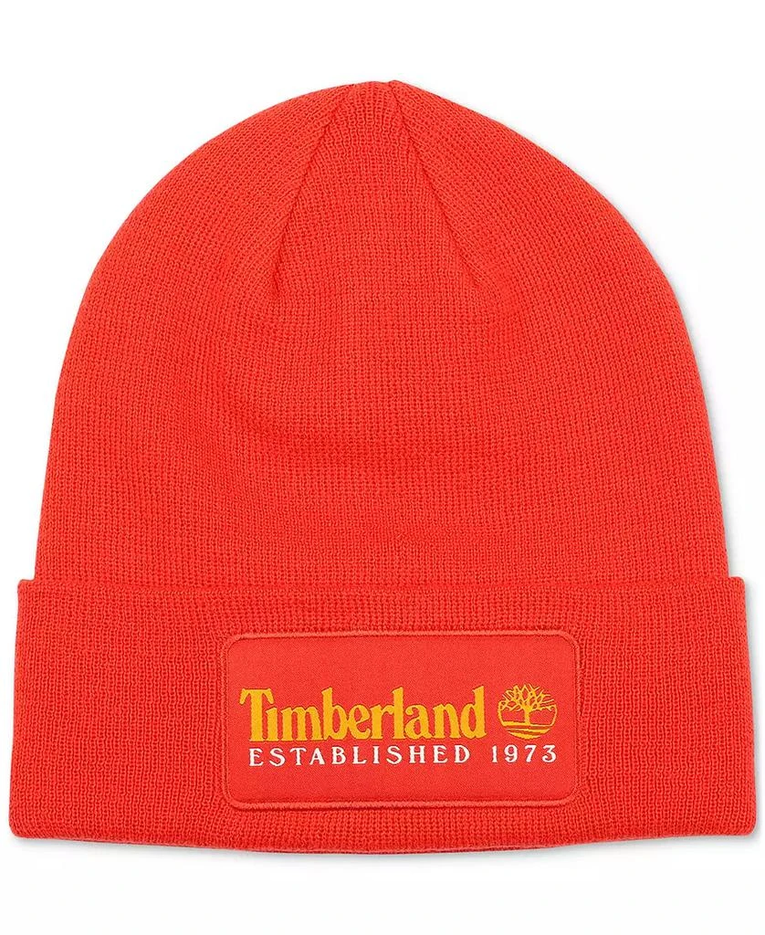Timberland Men's Established 1973 Logo Patch Beanie 1
