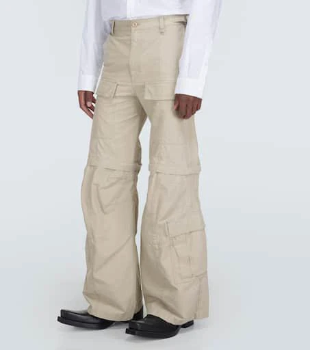 Balenciaga Hybrid flared cotton cargo pants 3