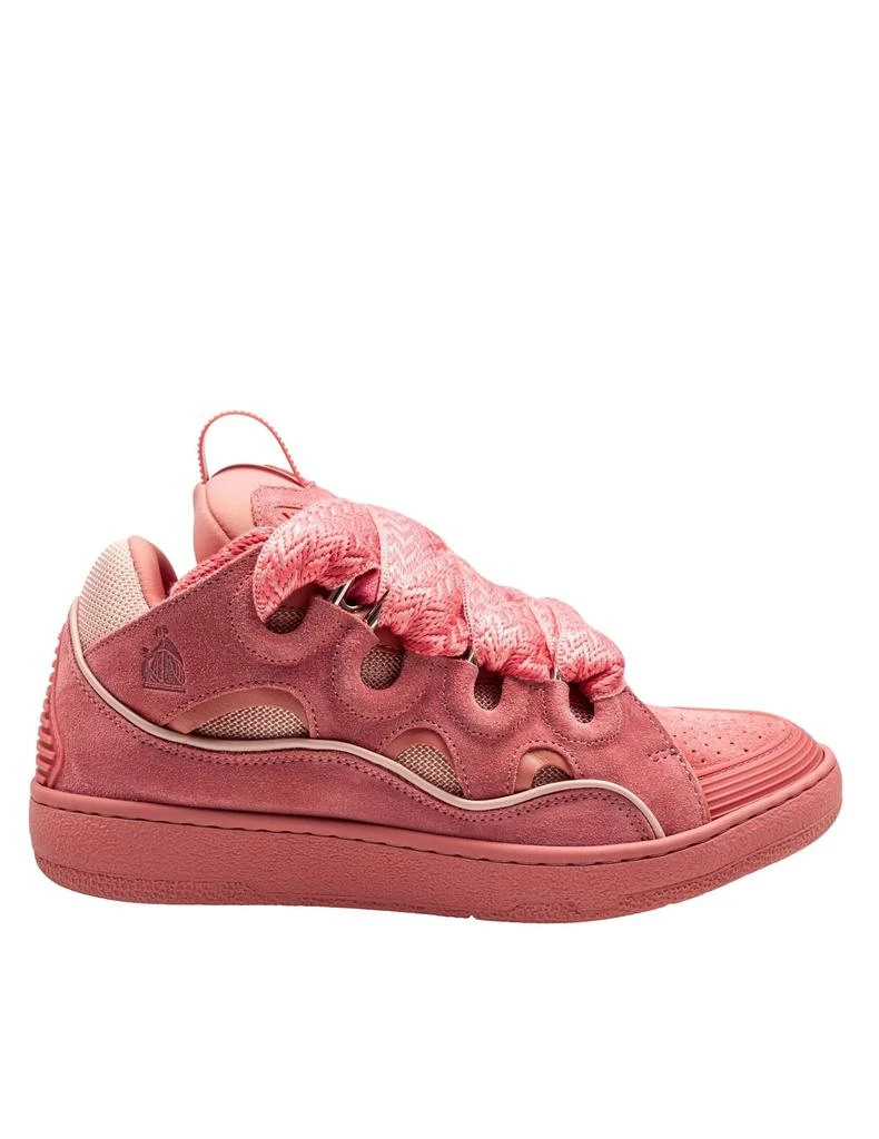 Lanvin Curb Suede Sneakers Pink Color 1