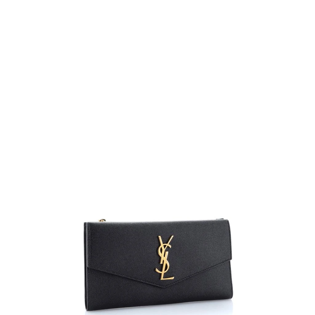 Yves Saint Laurent Uptown Flap Wallet Leather Long 2