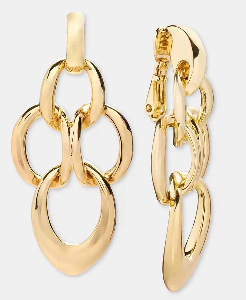 Anne Klein Linked Clip-On Drop Earrings 3