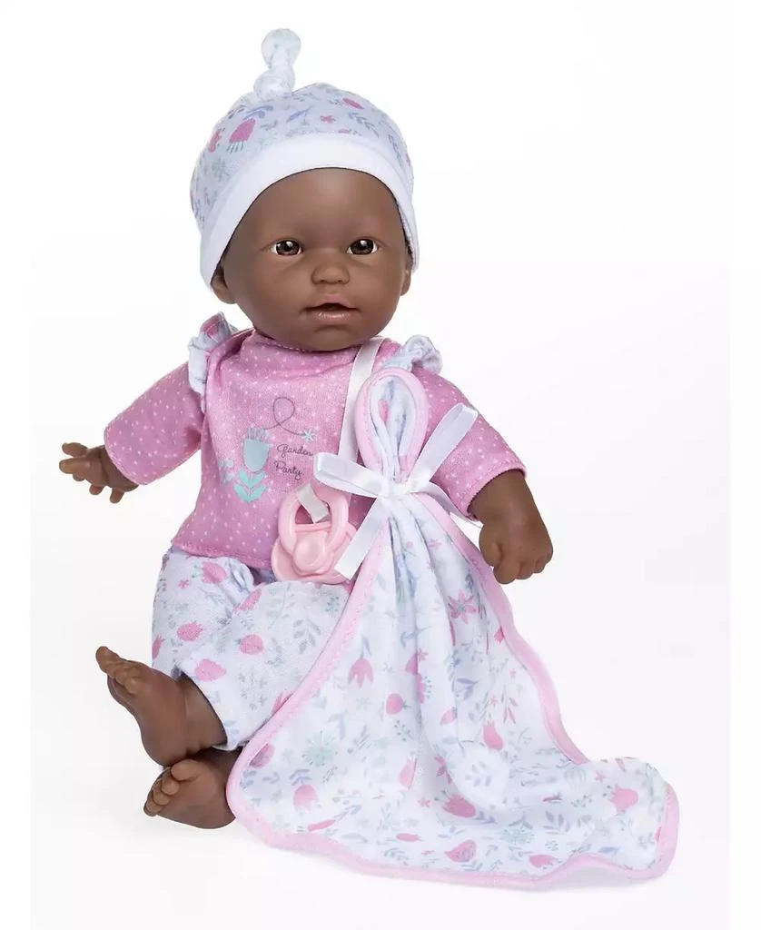 JC TOYS La Baby African American 11" Mini Soft Body Baby Doll with Blanket, Pacifier Set 1