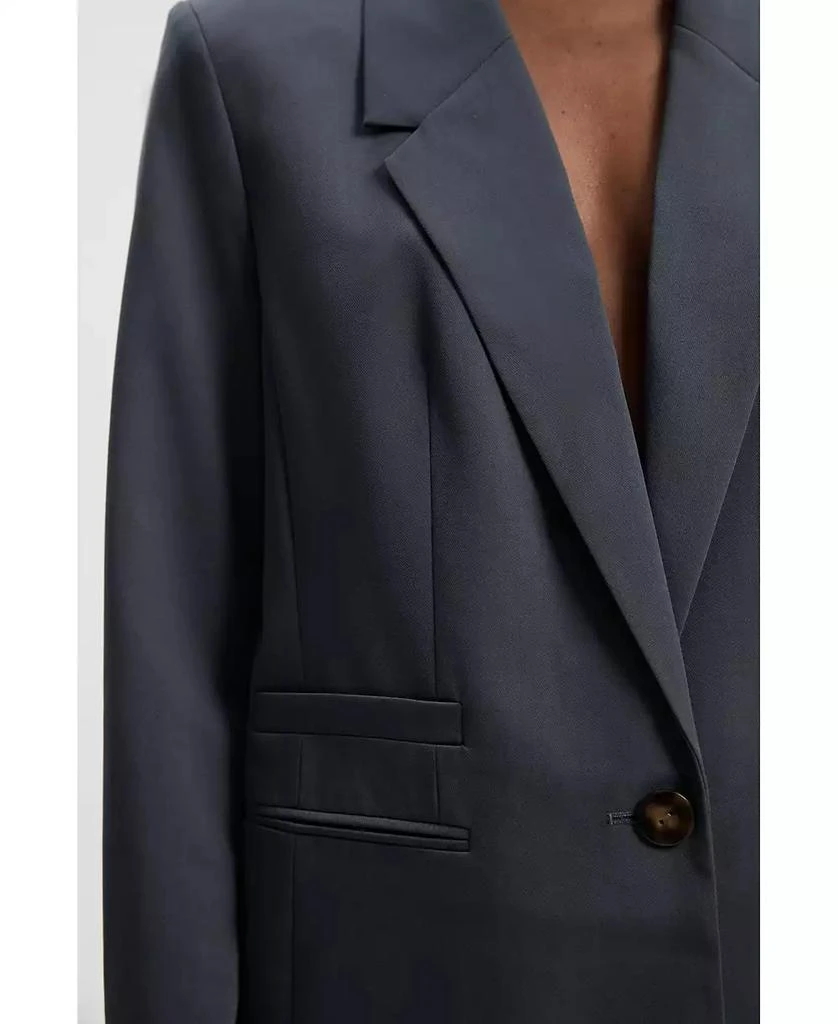 KAREN MILLEN Women's Twill Oversized Blazer 6