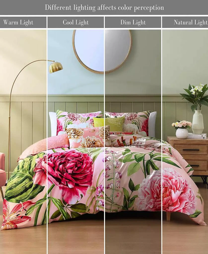 Bebejan Spring Forever Bedding 100% Cotton Sateen 5 Piece King Size Reversible Comforter Set 9