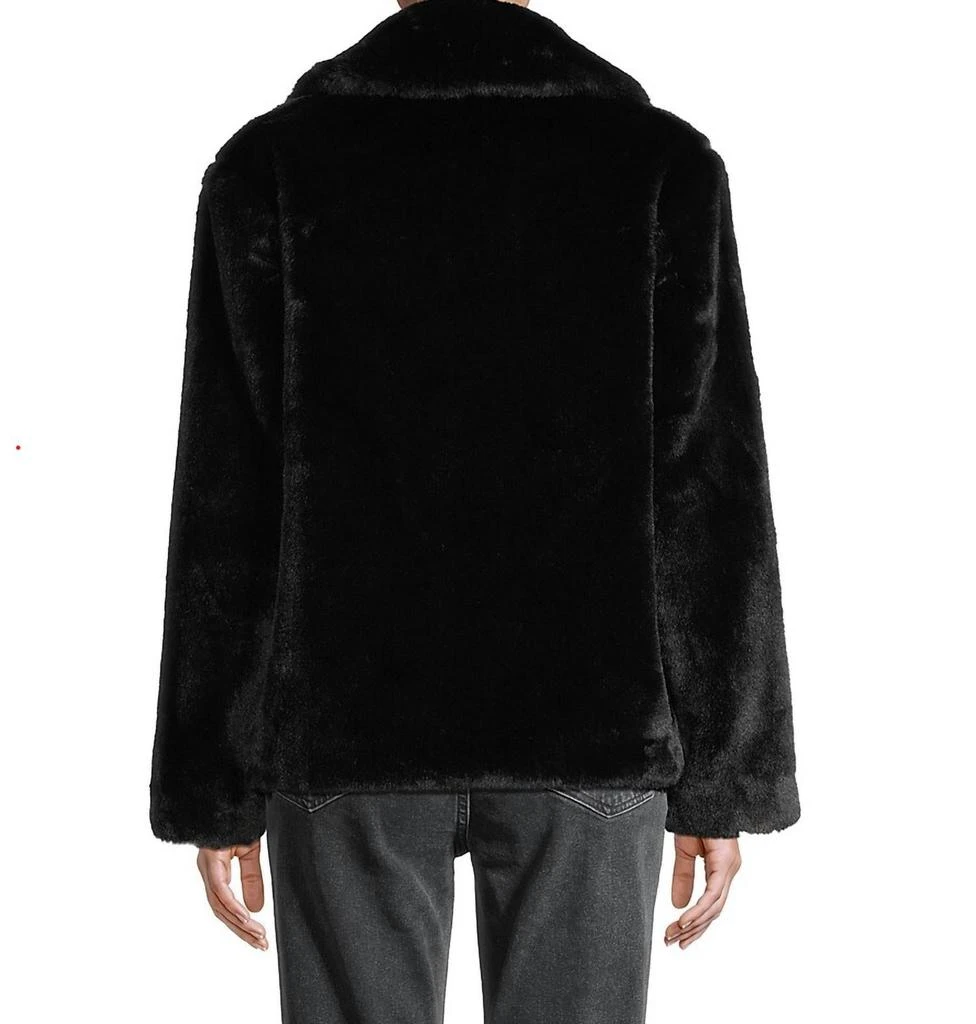 Apparis Milly Plant-Based Fur Coat In Noir 2