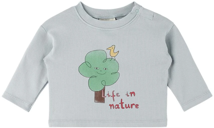 The Campamento Baby Blue 'Life In Nature' Long Sleeve T-Shirt 1
