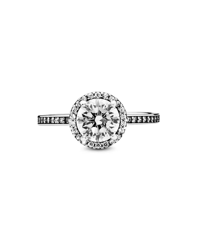 PANDORA Cubic Zirconia Timeless Round Sparkle Halo Ring