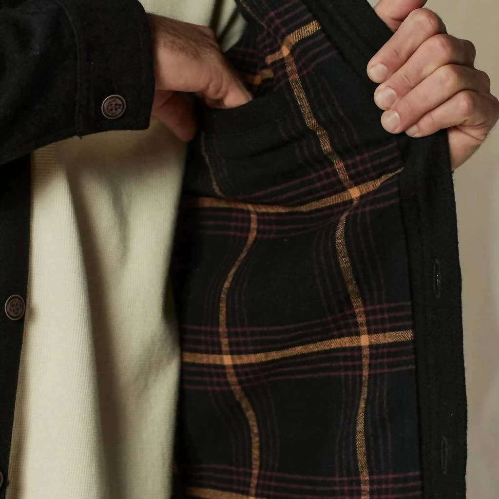 The Normal Brand Brightside Workwear Jacket In Black 4