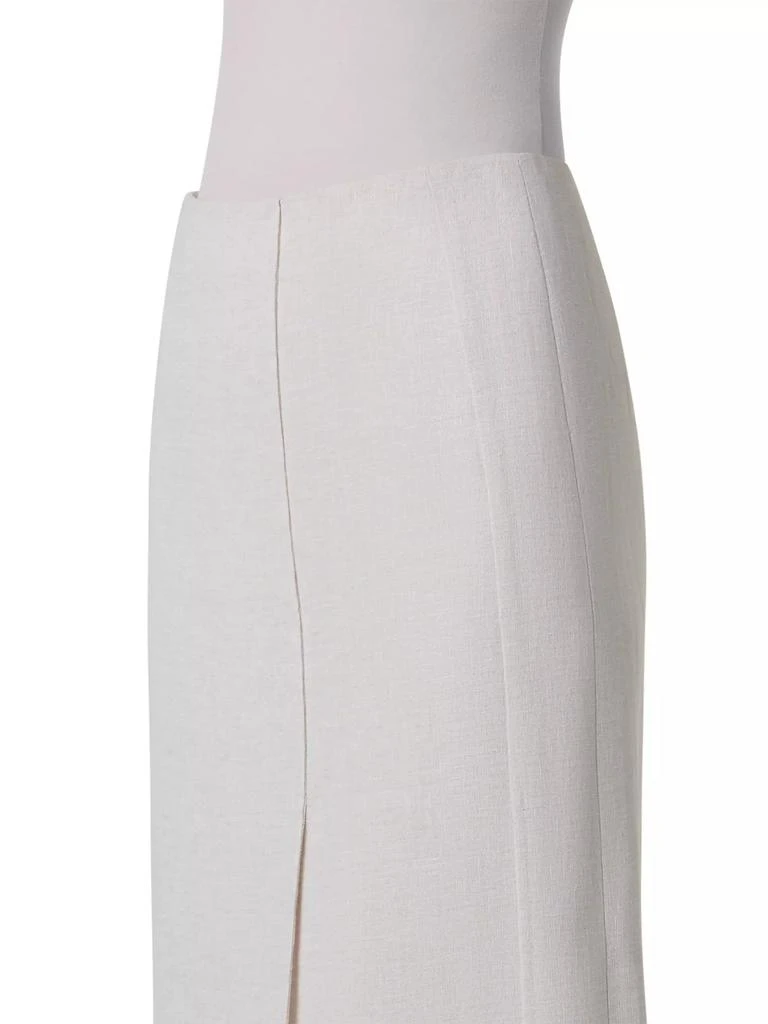 Akris Linen Pencil Midi-Skirt 5