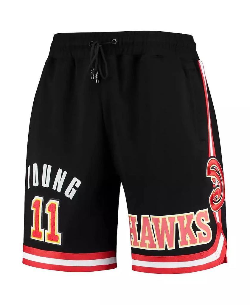Pro Standard Men's Trae Young Black Atlanta Hawks Historic Logo Player Shorts 4