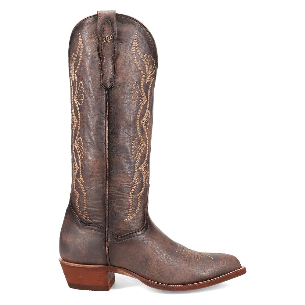 Dan Post Boots Sunrise Canyon Embroidered Pointed Toe Pull On Cowboy Boots