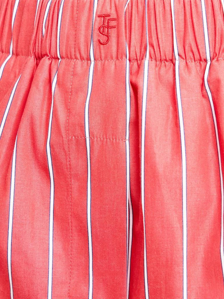 The Frankie Shop Lui Striped Cotton Poplin Shorts 2