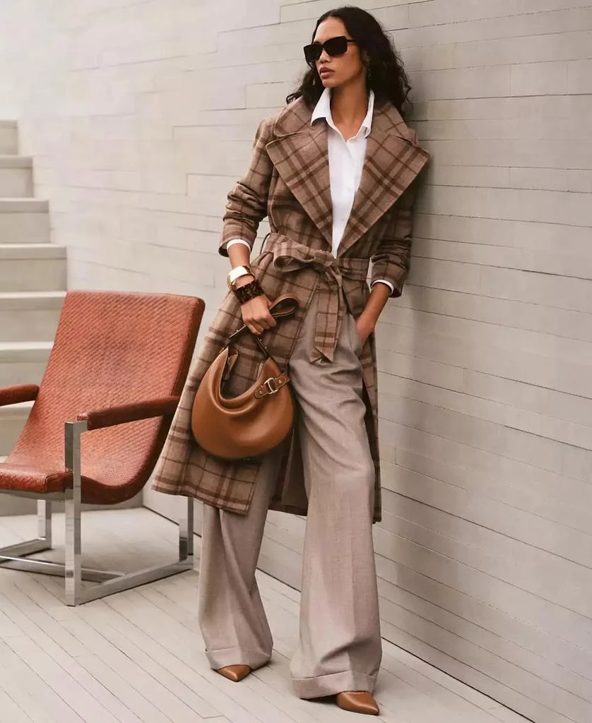 Ralph Lauren Leather Large Tasha Shoulder Bag 8