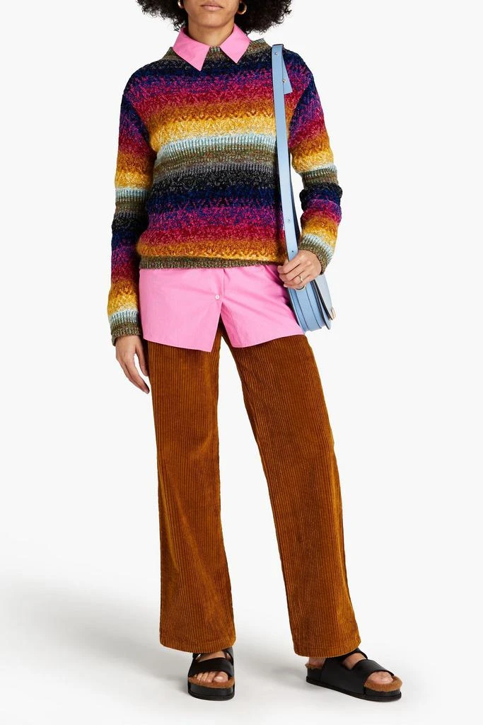 MARNI Striped intarsia-knit sweater 2