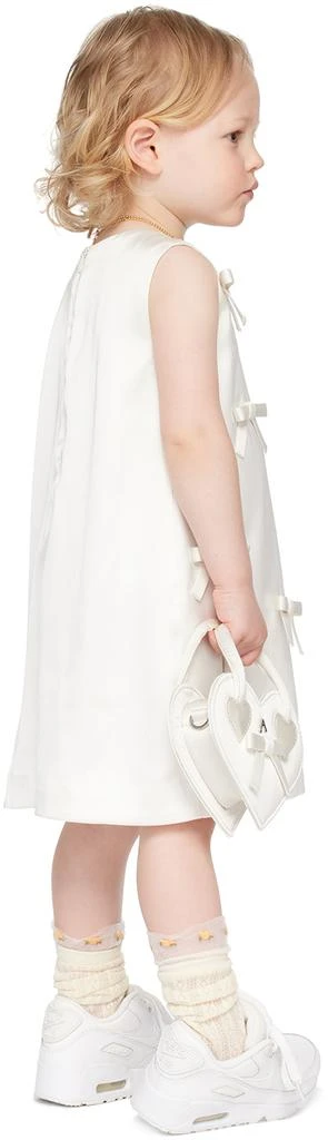 Ashley Williams SSENSE Exclusive Kids Off-White Bow Dress 3