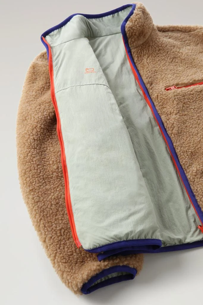 Woolrich Reversible Curly Fleece in Sherpa and Taslan nylon - Men - Beige 5
