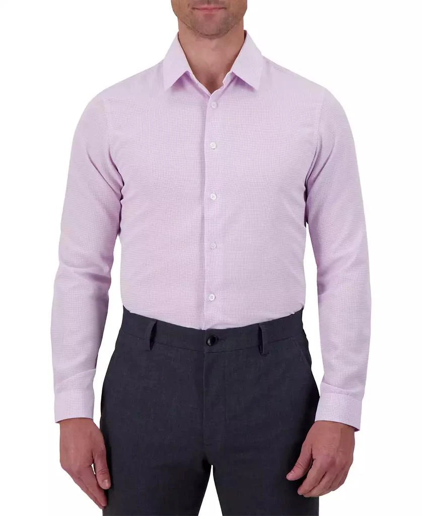 C-LAB NYC Men's Slim-Fit Houndstooth Print Dress Shirt 1