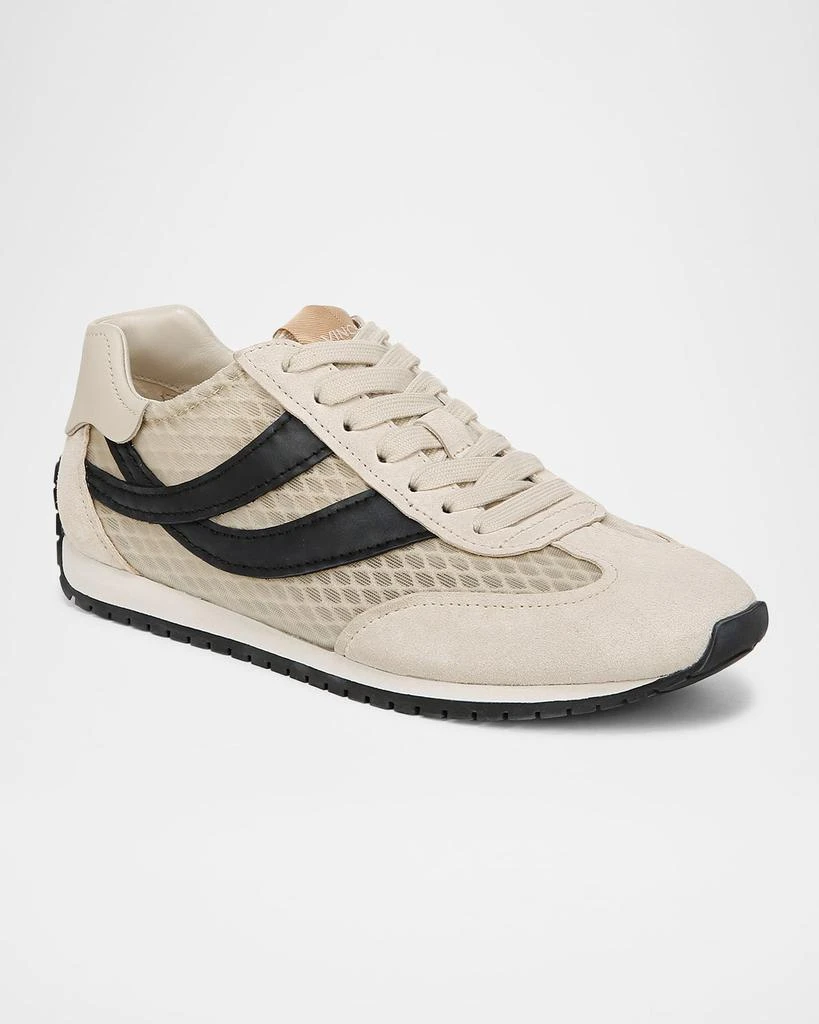 Vince Oasis Net Leather Low-Top Sneakers 2